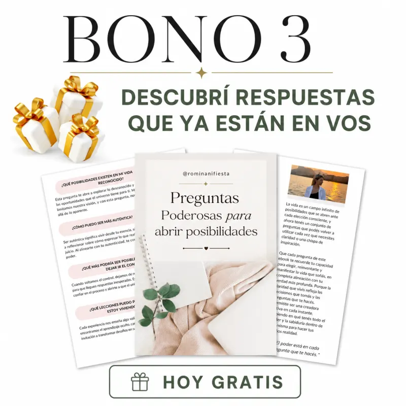 Bono 3: Descubrí respuestas que ya están en vos