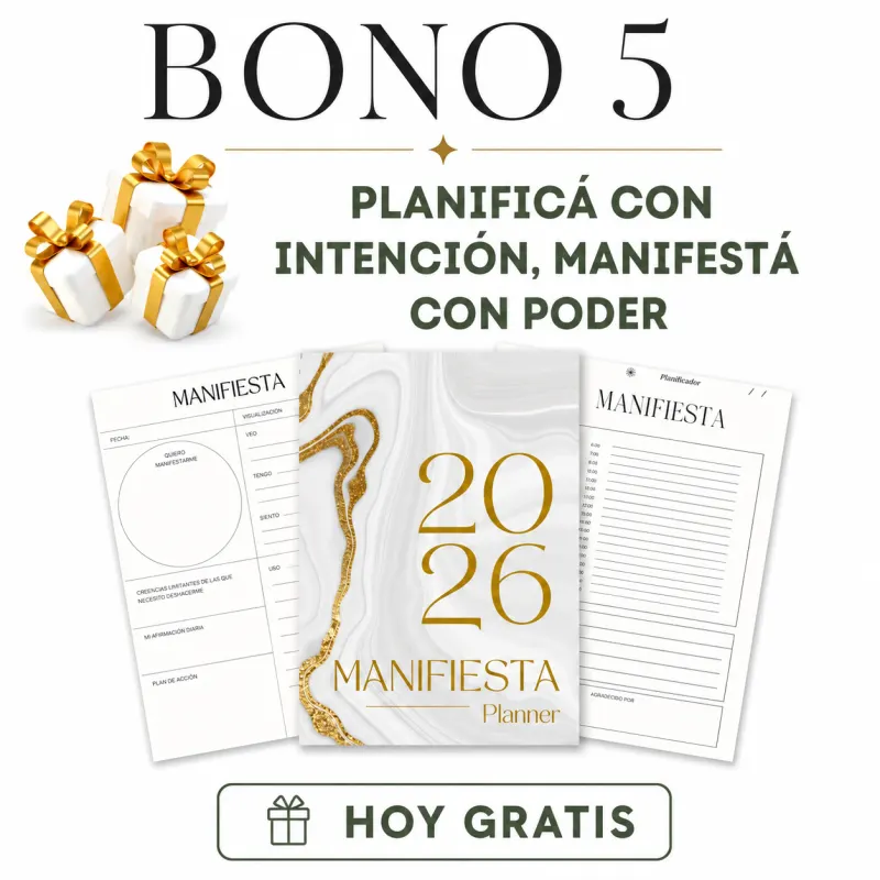 Bono 5: Planificá con intención, manifestá con poder