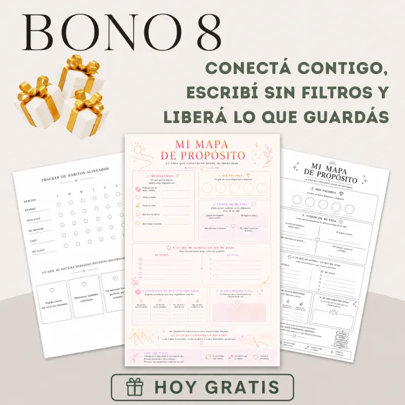 Bono 8: Conectá contigo, escribí sin filtros y liberá lo que guardás