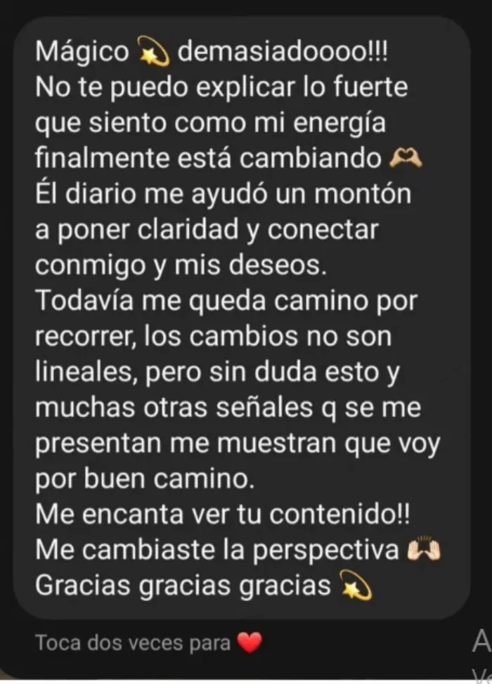 Testimonio: el diario me ayudó a conectar conmigo y mis deseos